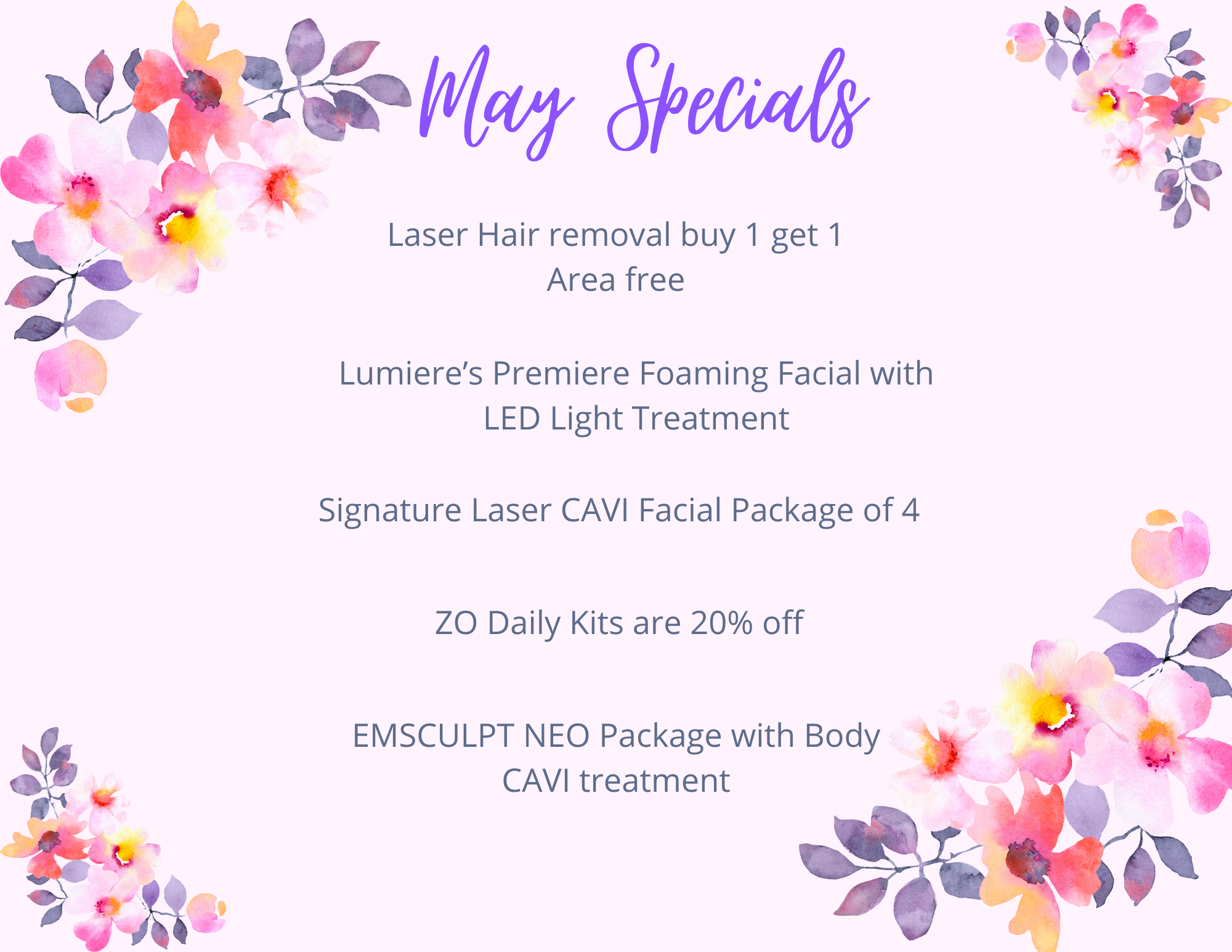 May Specials