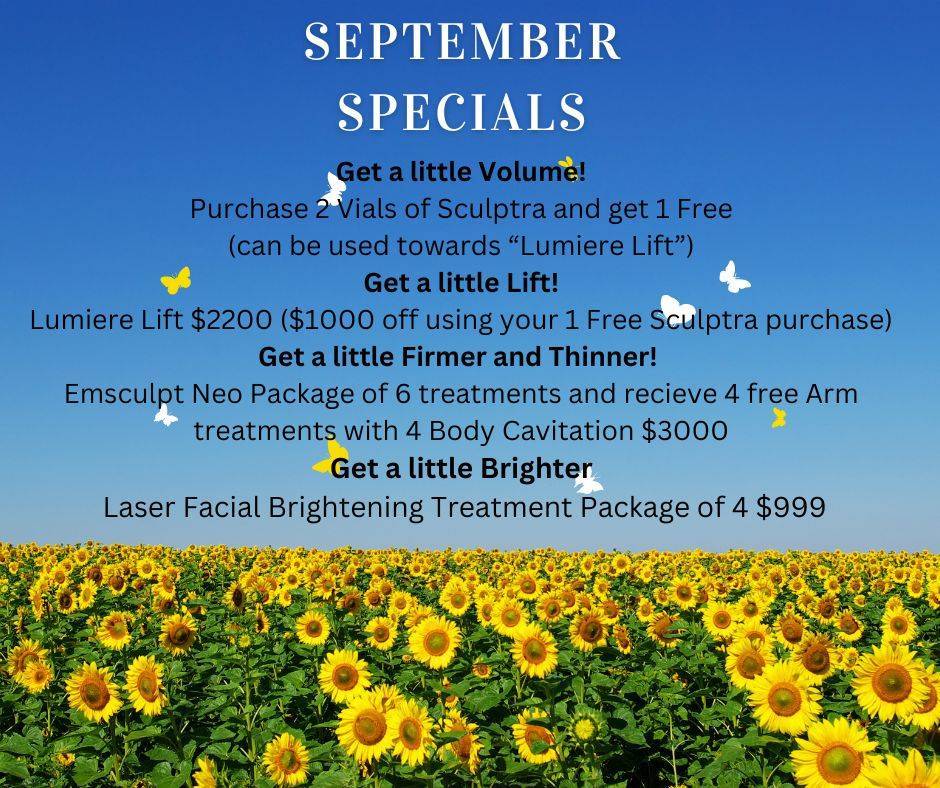 SEPTEMBER SPECIALS AT LUMIERE COSMETIC VEIN CENTER